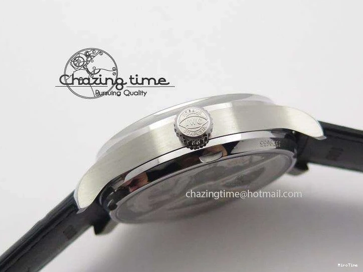 MIROTIME 0425 Practical Portuguese Real PR IW500109 ZF 1:1 Best Edition Black Dial On Black Leather Strap A52010 V 7308